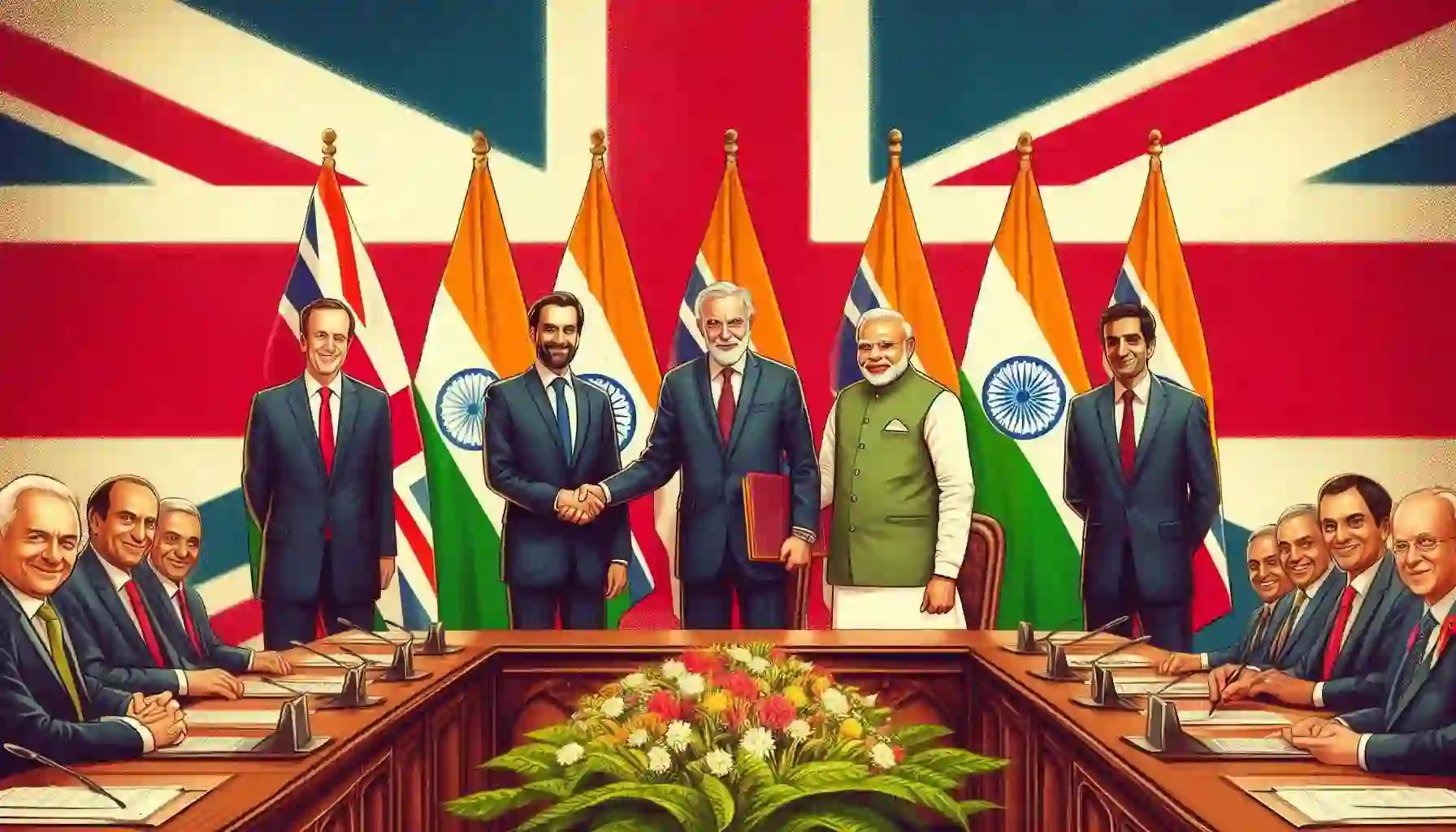 MoU Between India And United Kingdom - Cooperation In Legal Services : AI generated image