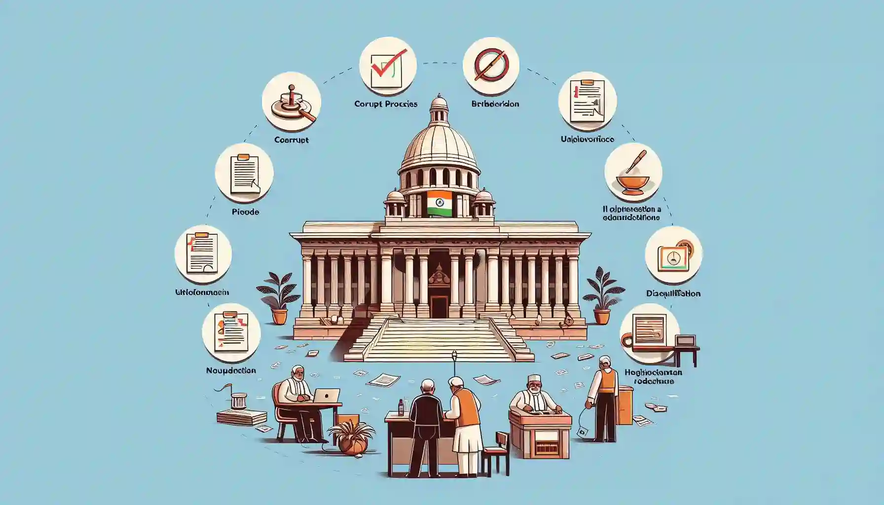 Illustrative image showing constitutional framework modules