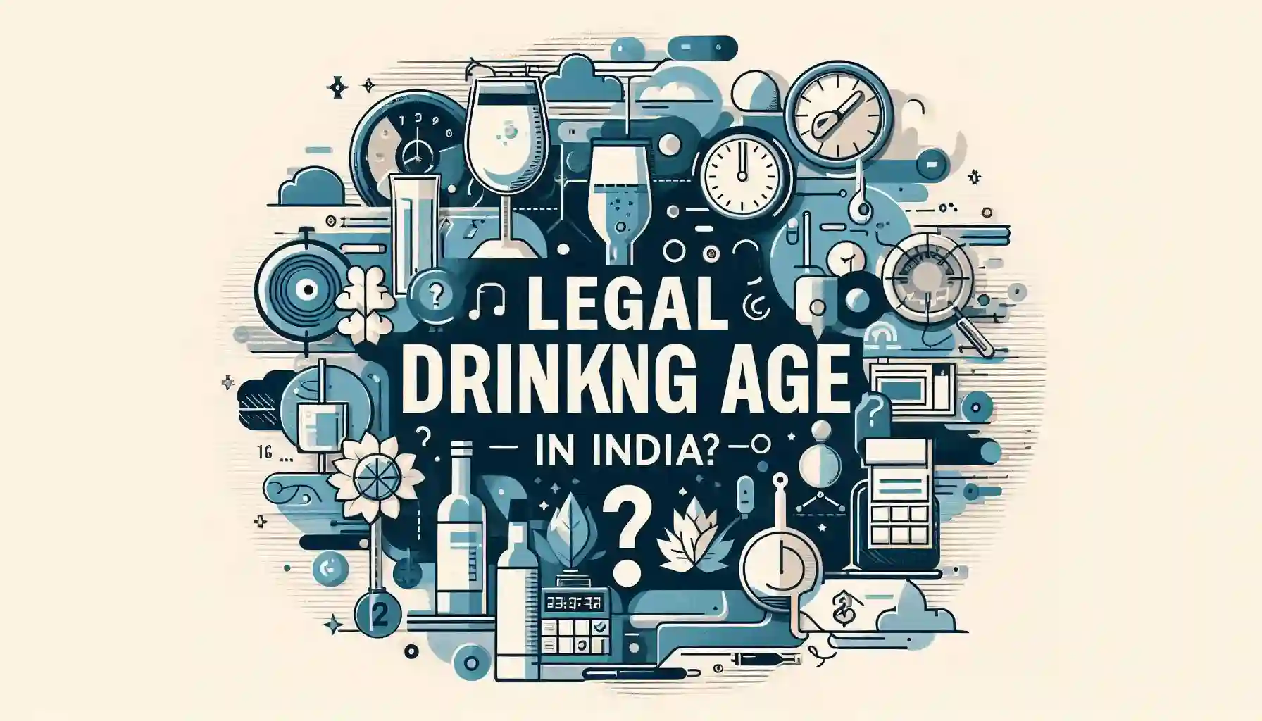 Illustrative image showing drinking age in india