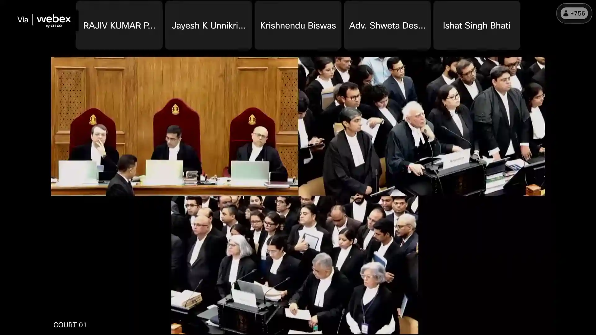 Illustrative image showing SC hearing in zoom call