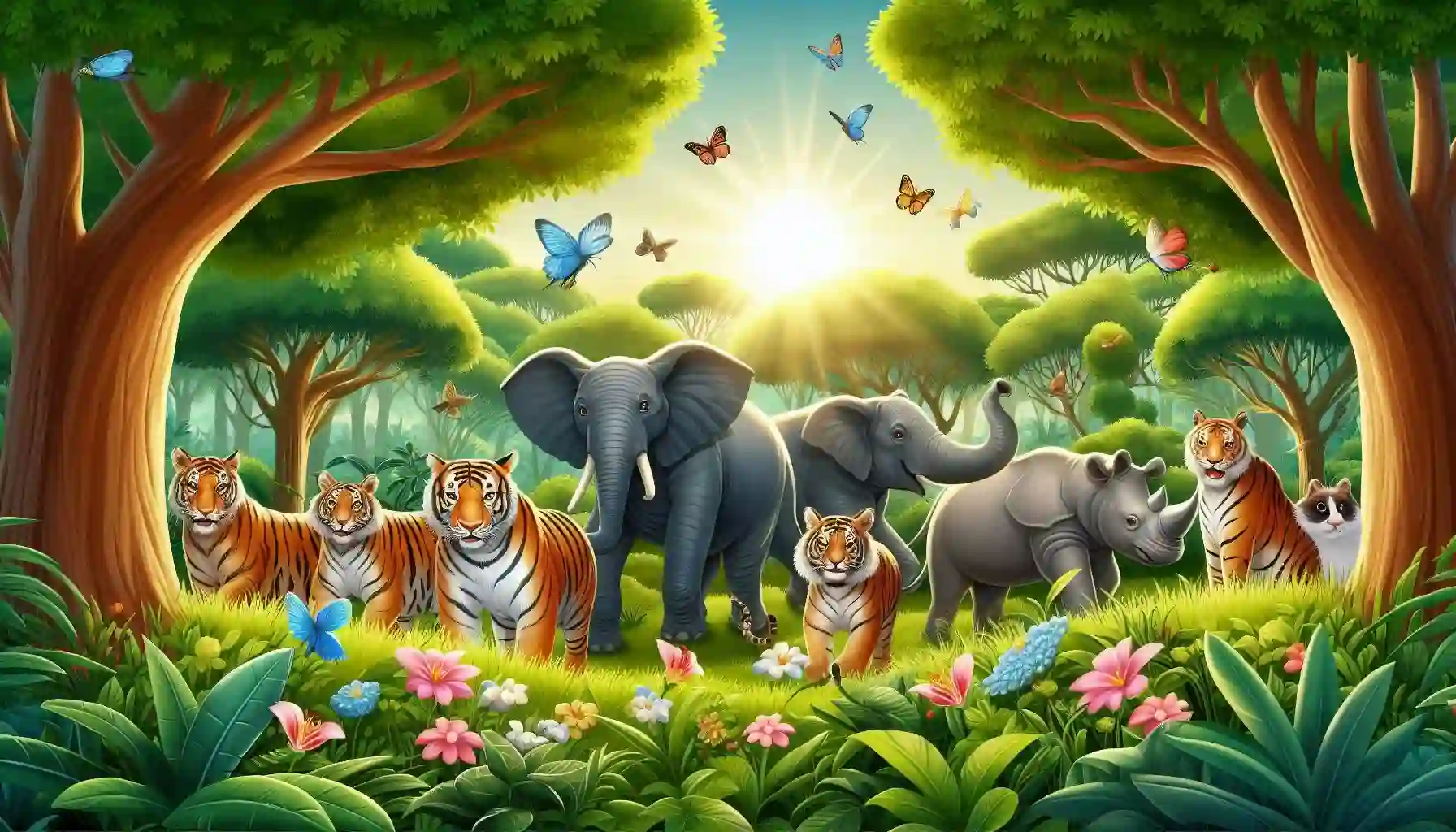 Illustrative image showing animals